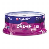 Verbatim DVD+R 4.7GB 16x 25 Pack on Spindle