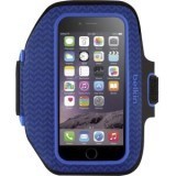 Belkin Sport-Fit Plus Carrying Case (Armband) for iPhone 6 - Blue - Neoprene - Armband
