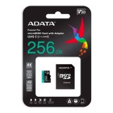 ADATA Premier Pro microSDXC UHS-I U3 A2 V30 Card with Adapter 256GB