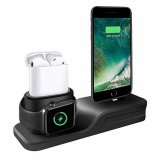 3in1 Charging Dock For Iphone 11 X 8 7 6 Silicone charging stand Dock Station