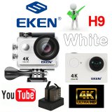 EKEN H9 Action Camera wifi Ultra HD Mini Cam 4K/30FPS 1080p/60fps 720P/120FPS underwater Waterproof Video Sports Camera (WHITE) [ Dual Charger+2 Batteries]
