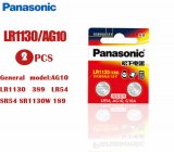 PANASONIC 2 Pcs AG10 389 SR1130 189 LR54 G10A Alkaline Battery