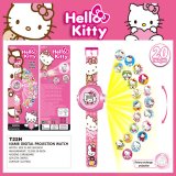 Hello Kitty kids Digital Wrist Watch with 3D Projector function 20 Images Plus Stickers