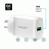 Sansai Philex USB3.0 Wall Charger