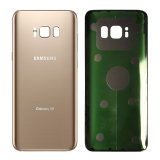 Samsung Galaxy S8 Back Rear Battery Cover with Adhesive (Gold) 2 Logo Original