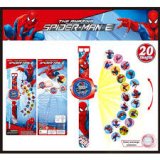 Spiderman kids Digital Wrist Watch with 3D Projector function 20 Images with Stickers