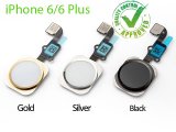 Home Button with Flex Cable For iPhone 6 / 6 Plus White/Silver