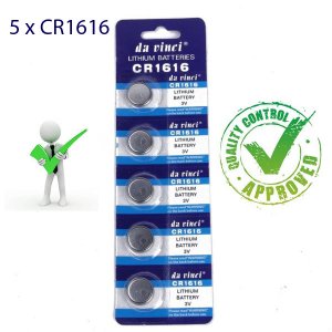 5 x CR1616 Button Batteries DL1616 ECR1616 LM1616 Cell Coin Lithium Battery