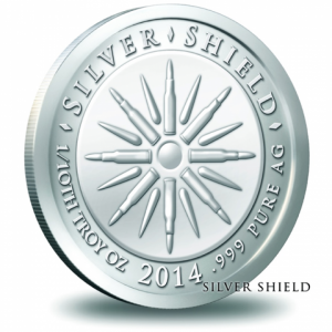 10 x 1/10 oz silver coin - 2014 Argyraspides (BU) .999 Pure AG - Silver Shield