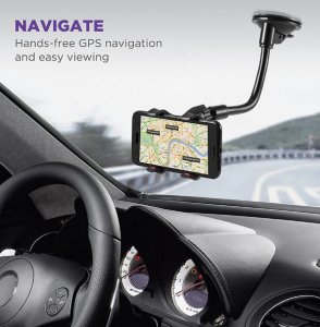 Universal Car Windshield/Dash 360°Rotating Car Phone/GPS Holder