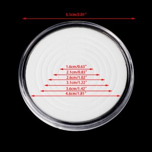 1pcs 46mm Plastic Coin Holder Capsule Storage Case Display Box With 5 Sizes Pad Rings
