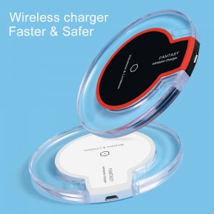 QI Wireless Charger For Samsung S8 Plus S8 S7 Edge S7 S6 Plus S6 iPhone X 8+ 8 Black