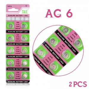 2 x AG6 SR920SW SR69 SG6 371 605 1.55V Button Cell Battery Practical Button Coin Cell Alkaline Battery