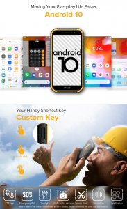 Ulefone Armor X7 Rugged Phone 2GB+16GB IP68/IP69K Waterproof Dustproof Shockproof, Face ID & Fingerprint Identification, 4000mAh Battery, 5.0 inch Android 10.0 MTK Helio A20 MT6761VWE Quad Core 64-bit up to 1.8GHz, Network: 4G, NFC, OTG(Black)