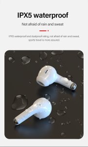 Lenovo LP40 Pro TWS Earphone Bluetooth 5.1 Wireless IPX5 Waterproof Headphones (Black)