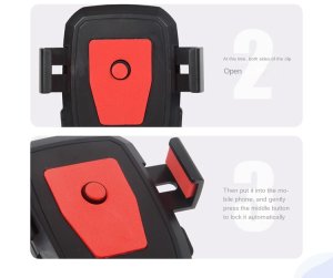 Universal Windowshield Car Mobile Phone Holder Bracket (RED)
