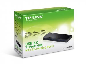 TP-Link UH720 7 Port USB 3.0 Hub, Powered with 2 Charge Ports