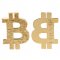 1 Bitcoin 2018 New Commemorative Coin 3D Shaped Bitcoin BTC Alloy