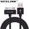 VOXLINK For iphone 4 USB Charger Cable 30 pin Braided Nylon Premium USB Data Sync Charging Cable for iphone 4s iPad 2 3 4 iPod (BLACK) 1m
