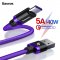 Baseus 5A USB Type C Cable For Huawei Mate 20 P30 P20 Pro Lite Samsung HTC MEIZU OPPO Xiaomi HonorMobile Phone(BLACK) 2M
