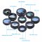 APEXEL Phone lens kit universal 10 in 1 Fisheye Wide Angle macro Lens CPL Filter Kaleidoscope+2X telescope Lens for smartphone