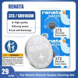 2PCS Renata 373 SR916SW 916 LR916 SR68 1.55V Silver Oxide Watch Battery Remote Control Swiss Made Button Coin Cell