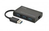 Digitus USB3.0 3-Port HUB & Gigabit LAN Adapter