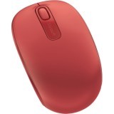 Microsoft 1850 Mouse - Wireless - Flame Red - USB - Scroll Wheel - Symmetrical