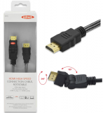 Ednet HDMI Type A v1.4 (M) to HDMI Type A Rotate (M) 2m Monitor Cable