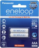 Panasonic Eneloop AAA 800mAh Rechargeable Batteries 2pack