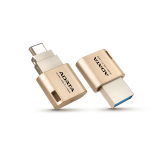 ADATA UC350 Gold USB3.1 Type A + Type-C 32GB Golden Flash Drive