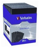 Verbatim DVD Black 25 Pack Slim DVD Cases