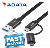 Adata 2-in-1 USB A to Type-C/Micro Sync and Charge Cable