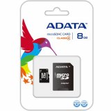 Adata Class 4 Micro SDHC Card 8GB + SD Adapter