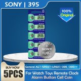 Sony x 5 PCS AG7 1.5V LR927 LR57 SR927W 399 GR927 395A Silver Oxide Batteries