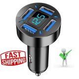 4 Port USB Car Fast Smart Charger Quick Charge 3.0 for iphone, Samsung etc