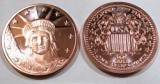 1 Ounce Copper Round .999 fine copper - 2011 Statue of Liberty