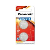 PANASONIC CR2016 2 Packs 3V Lithium Battery DR2016 ECR2016 GPCR2016