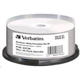 Verbatim BD-R 25GB 6X White Wide Printable 25 Pack on Spindle
