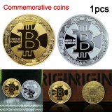 1 oz BitCoin Gold Plated