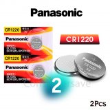 PANASONIC 2 Pcs CR1220 3V CELL BATTERY ECR1220 DL1220 LM1220 KCR1220 HIGH QUALITY