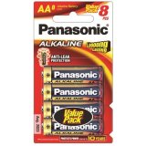 Panasonic AA Alkaline Battery 8 Pack
