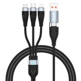 ENKAY ENK-CB135 5-in-1 65W USB-A & USB-C to 8 Pin / Type-C / Micro USB Multifunctional Charging Cable with Indicator Light, Cable Length:1.2m