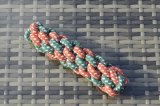 Dog Rope Tug Toys Pets Puppy Chew Braided Tug Toy For Pets Dogs Training Bait Toys 21cm Green/Orange