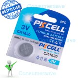 PKCELL 1 x CR1620 3V Lithium Battery 1620 DL1620 ECR1620, BR1620, Genuine