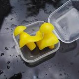 1 Pair Soft Ear Plugs Environmental Silicone Waterproof Dust-Proof Earplugs Diving Water Sports Swimming Accessories YELLOW