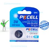 PKCELL CR1632 x 1 Pcs 3V Lithium Battery 1632 DL1632 Genuine