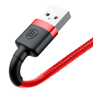 Baseus Cafule Cable Durable Nylon Braided Wire USB / Type-C USB-C 1M Black-Grey