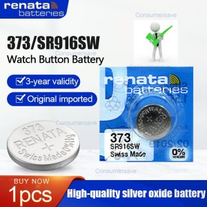 1PCS Renata 373 SR916SW 916 LR916 SR68 1.55V Silver Oxide Watch Battery Remote Control Swiss Made Button Coin Cell