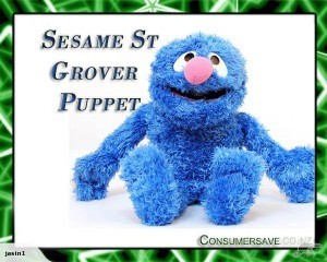 Sesame street Grover doll puppet plush toy